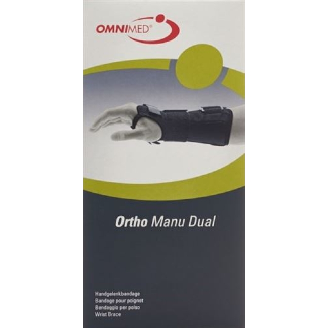 Omnimed Ortho Manu Dual Handgelenkbandage 22см размер S Schwarz