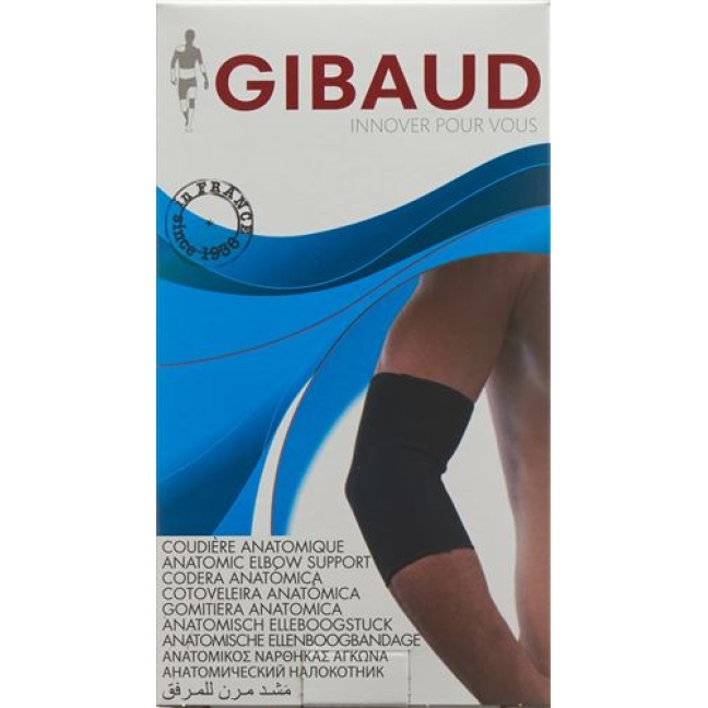 Gibaud Ellenbogenbandage Anatom M 25.5-28.5см Schwarz