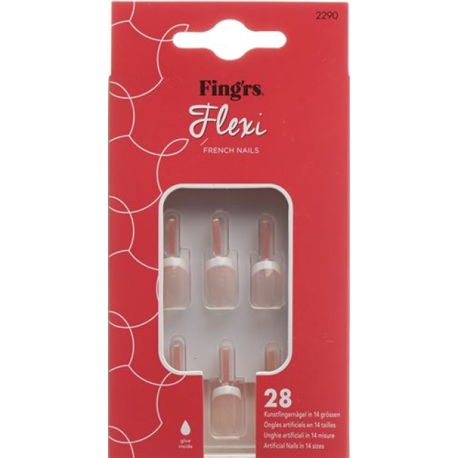 FINGRS FLEXI NAILS NATURAL FRE