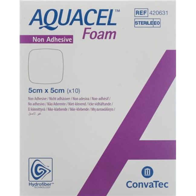 Aquacel Foam 5x5см не адгезивные 10 штук