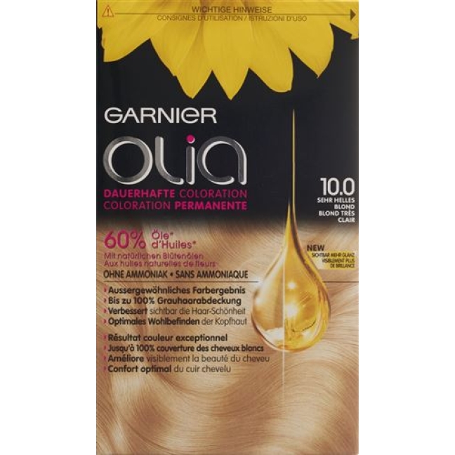 Olia Haarfarbe 10.0 Sehr Helles Blond