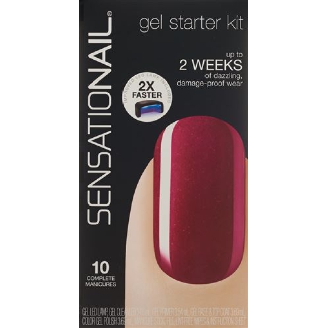 Fingrs Sensationail Starter Kit Raspberry Wine