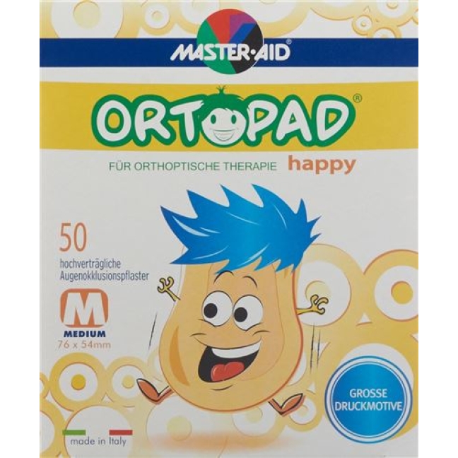 Ortopad Happy Occlusionspflaster Medium 50 штук