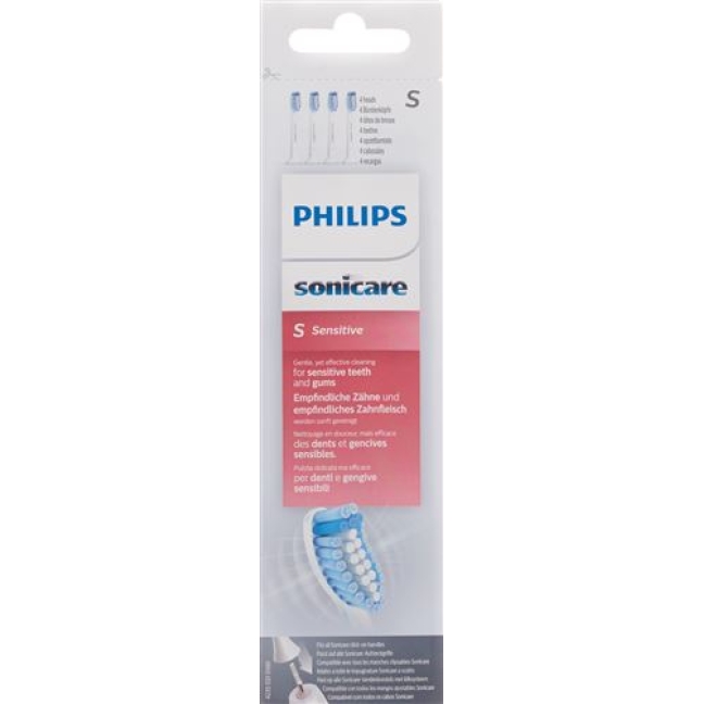 Philips Sonicare Ersatzbursten Sensitive HX 6054/07, 4 штуки