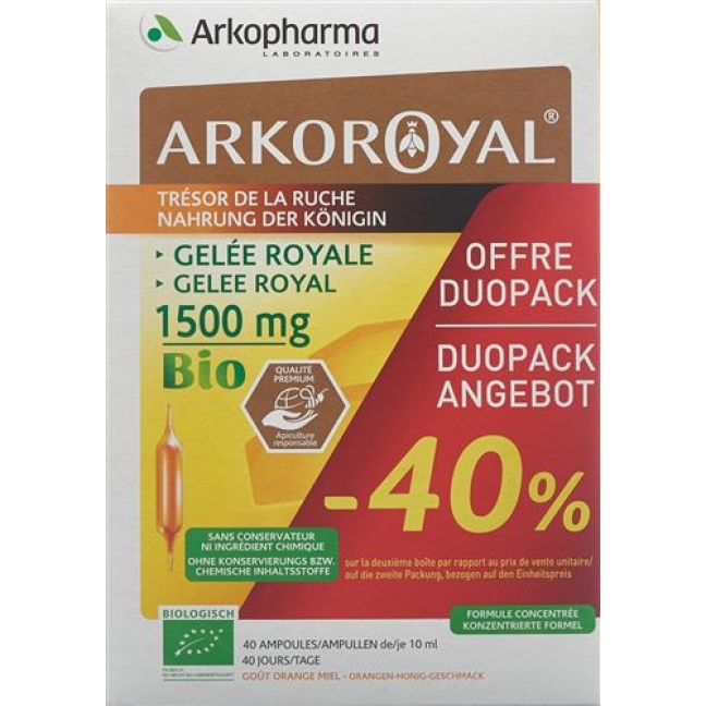 Gelee Royale Trinkampullen 1500мг Bio Duo 2x 20 штук