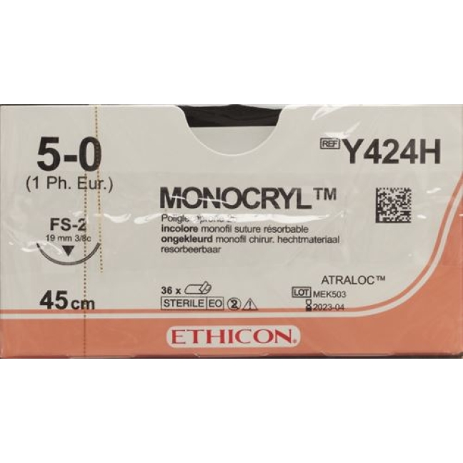 MONOCRYL 45CM UNGEFAE 5-0 FS-2