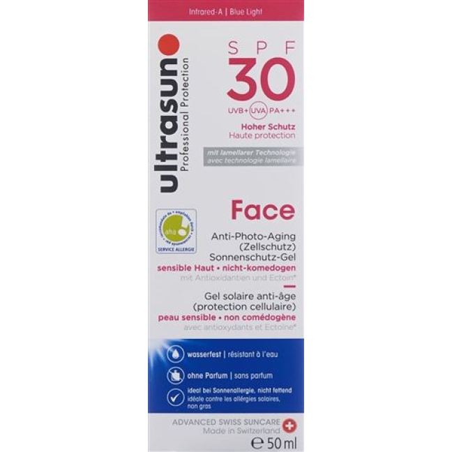 Ultrasun Face Sonnenschutzfaktor 30 50мл