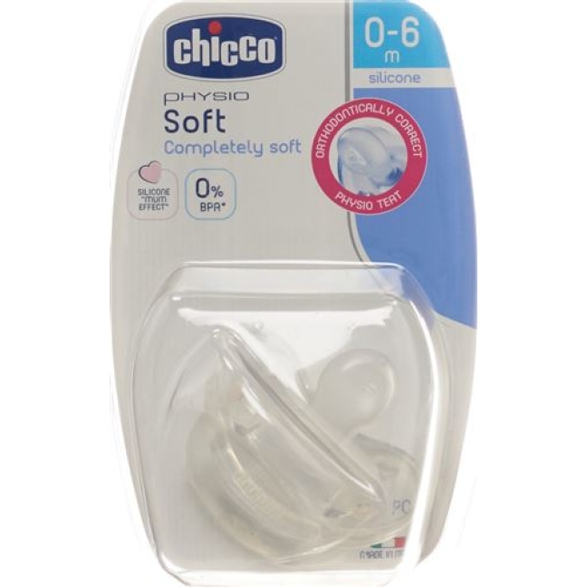 Chicco Physio Beruhigungssauger Gommo Mi Sil 0-6m Df