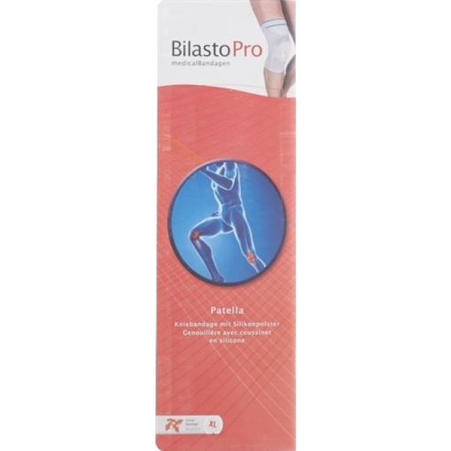 Bilasto Pro Patella Kniebandage M Grau