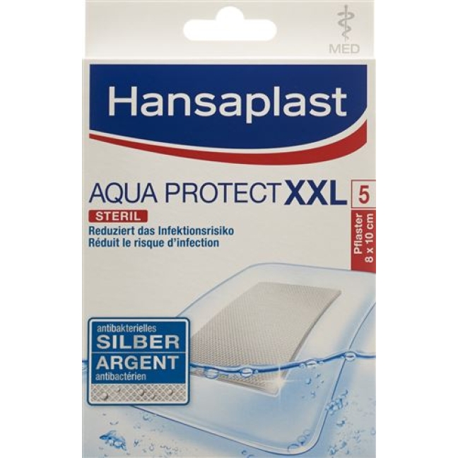 Hansaplast Med Aqua Protect XXL Wundverbande 5 штук