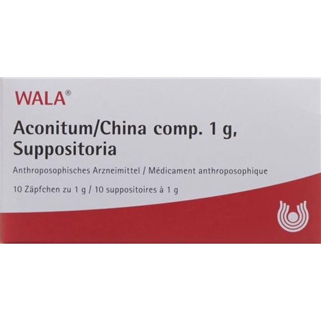 Wala Aconitum/china Comp Zapfchen 1г 10 штук