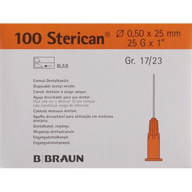 STERICAN NAD DENT G25 0,5X25MM