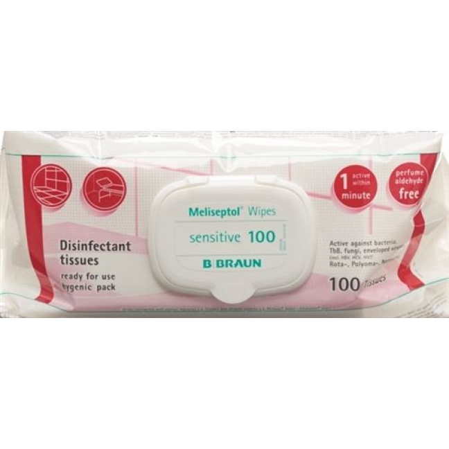 MELISEPTOL WIPES SENSITIVE 100