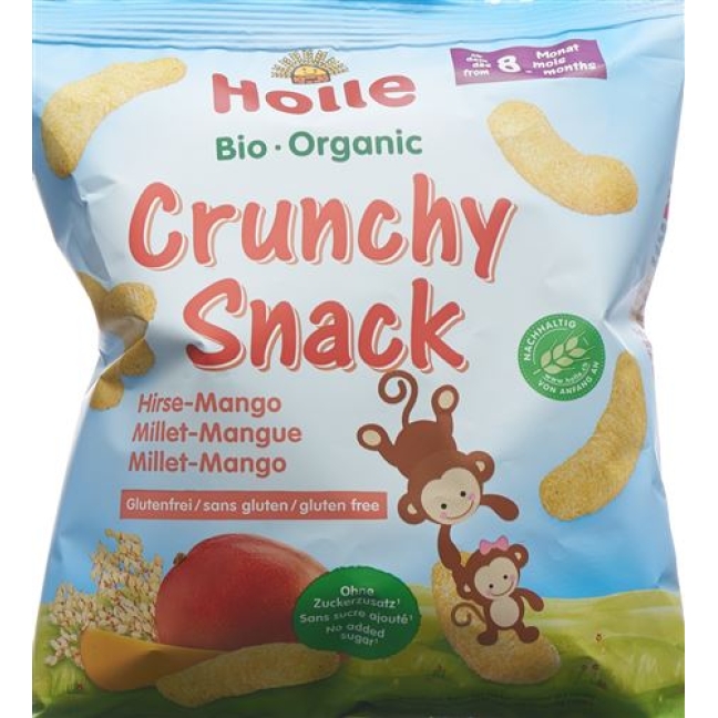 Holle Bio-Crunchy Snack Hirse Mango 25г Holle Bio-Crunchy Snack Hirse Mango 25г