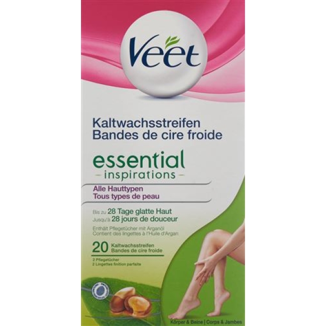 Veet Kaltwachsstreif Beine&korper Essen 10x 2 штуки