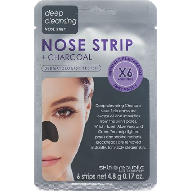 SKIN REP CHARCOAL NOSE STRIPS