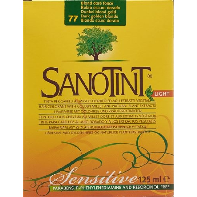 Sanotint Light цвет волос 77 Dunkelblond Gold