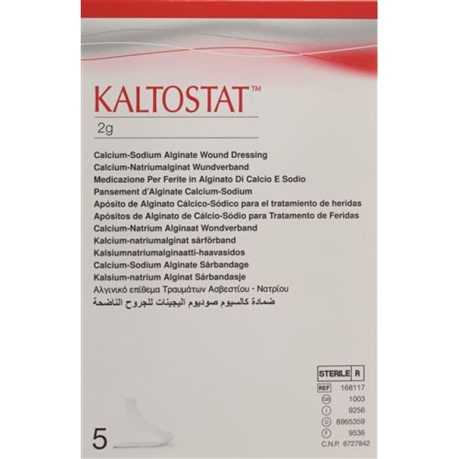 Kaltostat Tamponaden стерильный 5x 2г