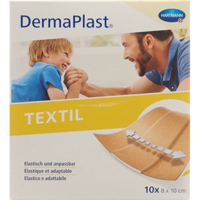 Dermaplast Textil 8смx10см 10 пластырей