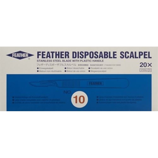 FEATHER SKALPELL 1X NR 10