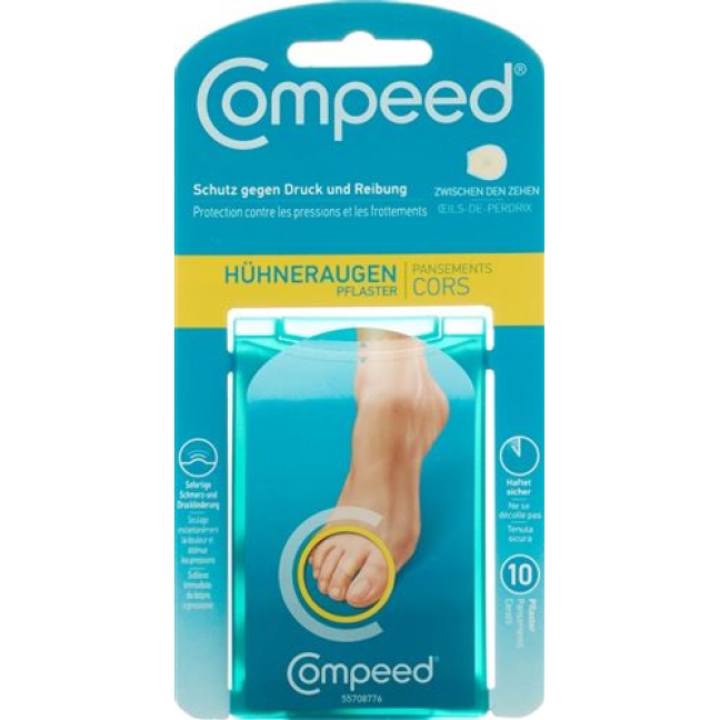 Compeed Huehneraugenpflaster Zwischen Zehen 10 штук