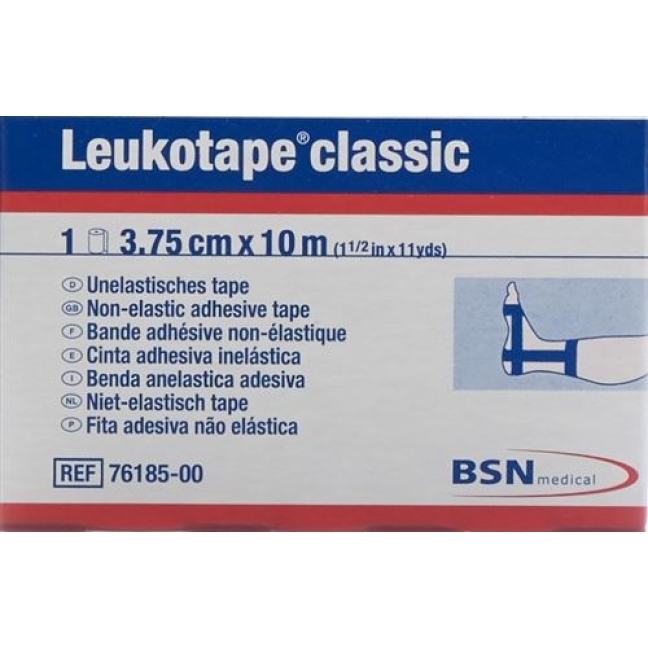 Leukotape Classic unelastische бинт 10m x 3.75см Blau