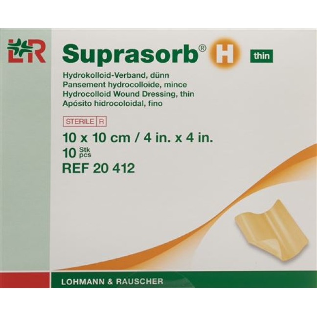 Suprasorb H Dunn Hydrokolloid Verband 10x10см 10 штук