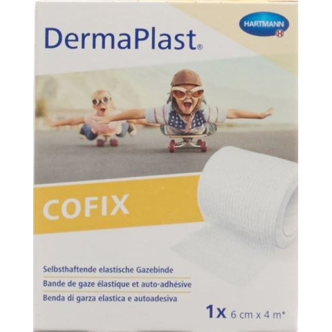 Dermaplast Cofix марлевый бинт 6смx4m Weiss