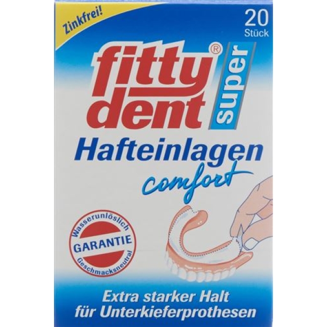 Fittydent Super Hafteinlagen Comfort 20 штук