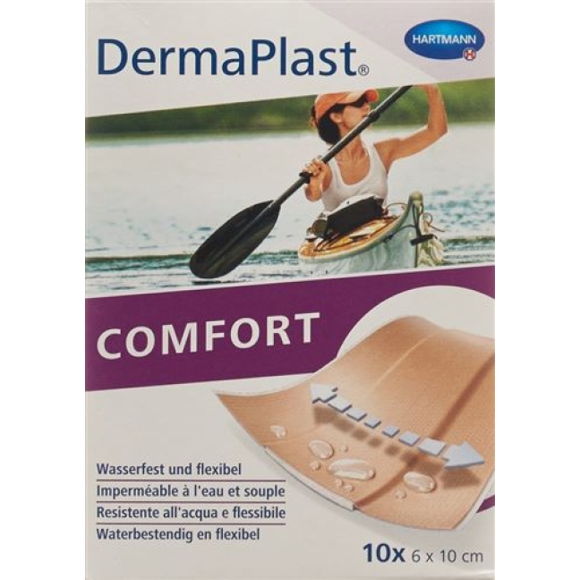 Dermaplast Comfort Schnellverband 6смx10см 10 штук