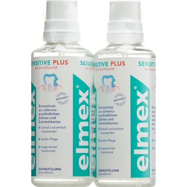 Elmex Sensitive Plus Zahnspulung Duo 2x 400мл