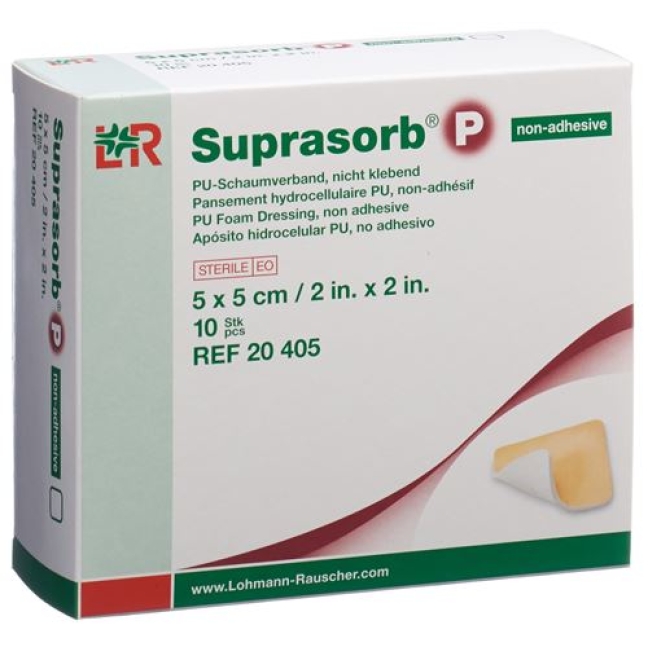 Suprasorb P Schaumverband 5x5см non Adhesiv 10 штук