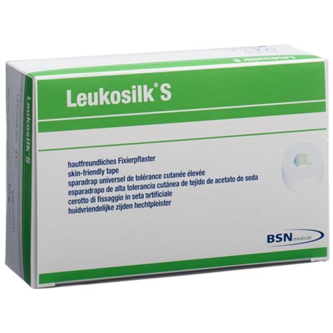 Leukosilk S Heftpflaster 9.2мX1.25см Weiss 24 штуки