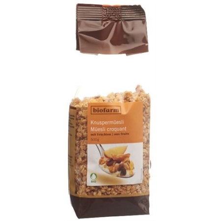 Biofarm Fruchte Knusper Muesli Knospe в пакетиках 500г