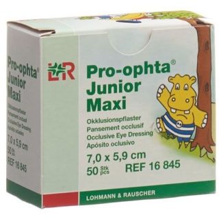 Pro-Ophta Junior Okklusionspflaster Maxi 7.0x5.9см 50 штук