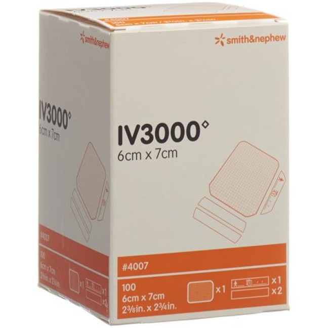 Opsite Iv3000 Kanulenfixation 6x7см 100 штук