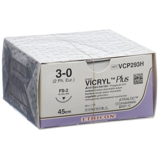 VICRYL PLUS 45CM UNGEFRBT 3-0