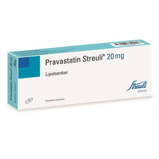 Правастатин Штройли 20 мг 30 таблеток 