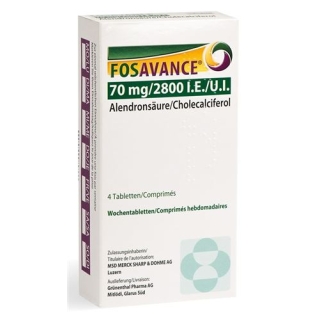 Fosavance 70/2800 4 Wochentablets