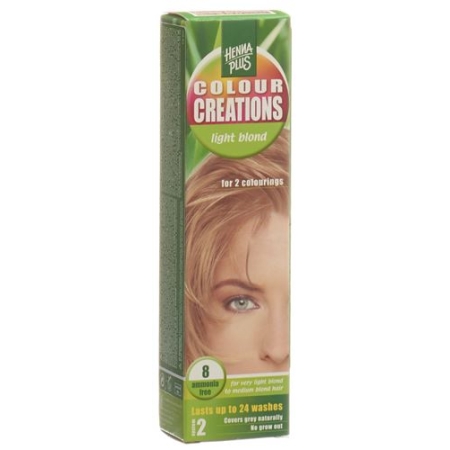 HENNA COL CREAT 8 LIGHT BLOND