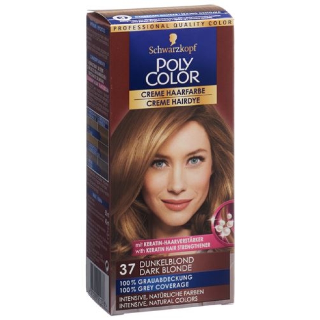 Polycolor крем цвет волос 37 Dunkelblond 90мл