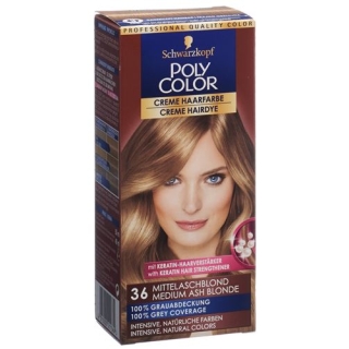 Polycolor крем цвет волос 36 Mittelaschblond 90мл