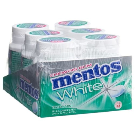 MENTOS GUM WHITE GREEN MINT