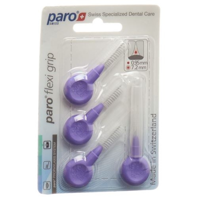 Paro Flexi Grip 8мм Mittel-Grob Violett 4 штуки