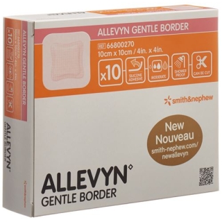 Allevyn Gentle Border повязка для ран 10x10см 10 штук