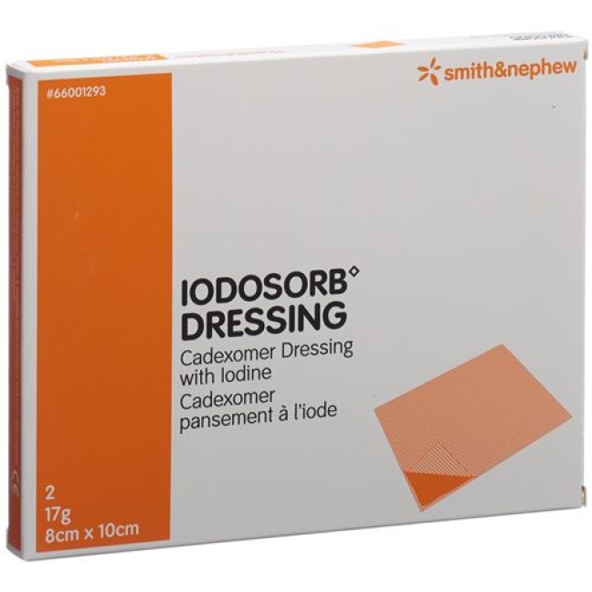 IODOSORB DRESSING 8X10CM 17 G