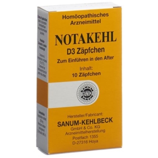 Notakehl D3 10 Zaepfchen