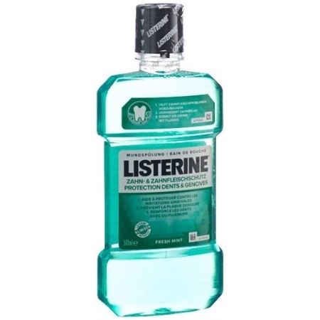 Listerine ополаскиватель для полости рта Zahn und Zahnfleischschutz 500мл