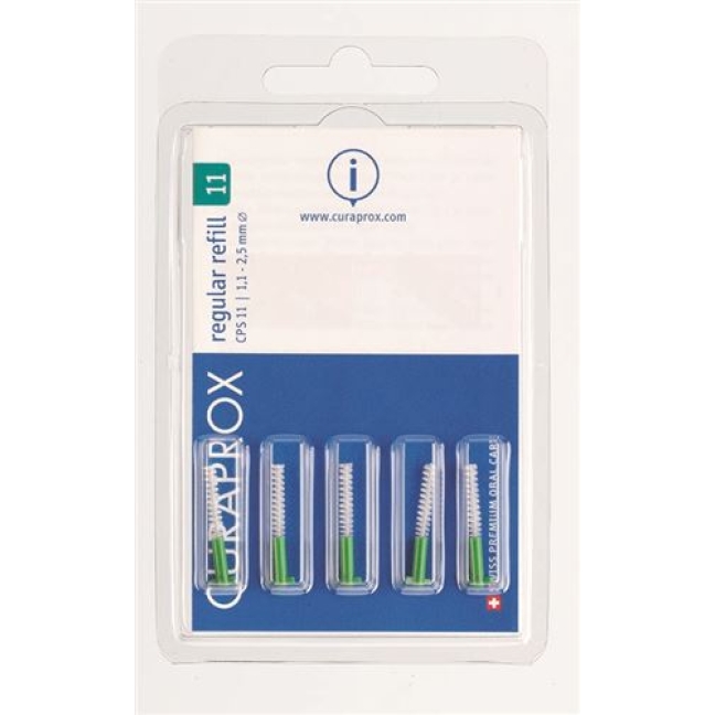 Curaprox 11 Regular Interdental Burste Grun 5 штук