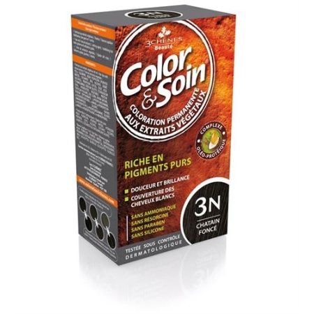 Color Et Soin Coloration Chatain Fonce 3n 135мл